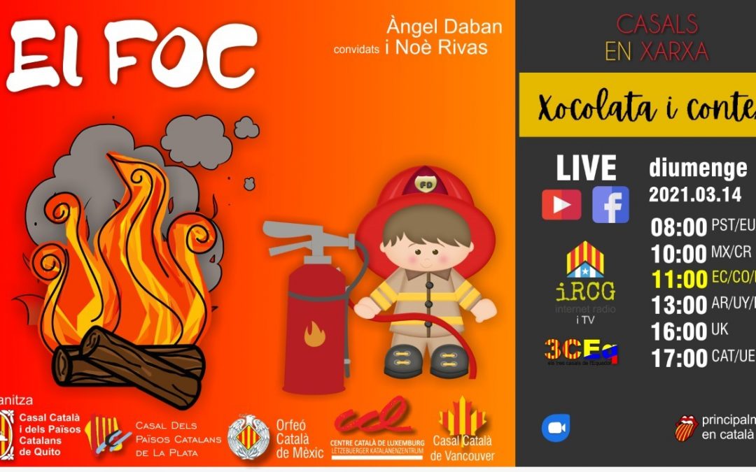 Xocolata i contes: el foc!