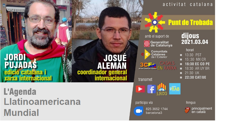 Agenda Llatinoamericana: Punt de trobada amb Jordi Pujadas i Josué Alemán
