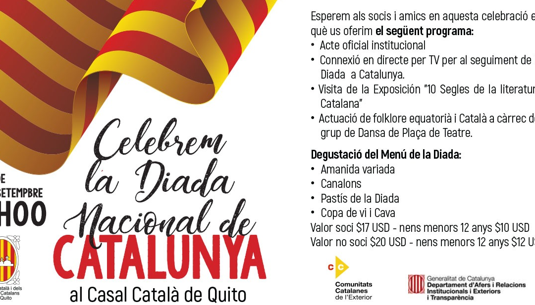Conmemoración de Día Nacional de Cataluña
