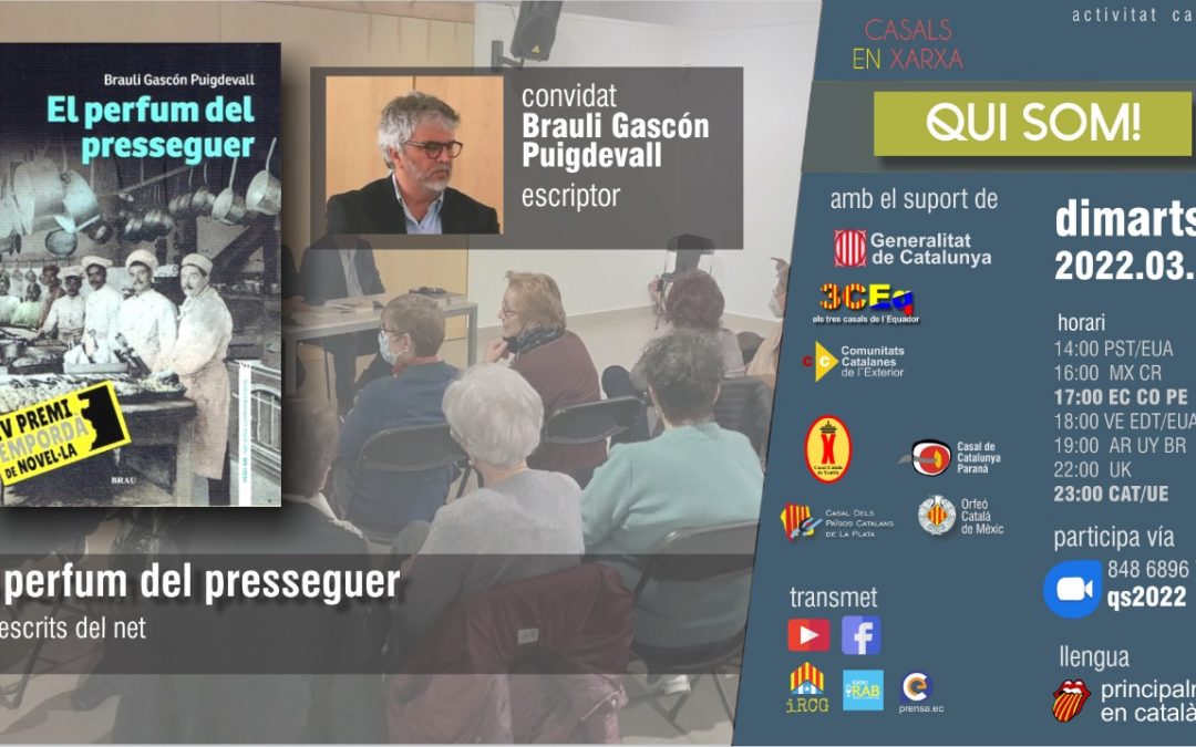 Qui som ! El perfum del presseguer amb Brauli Gascón Puigdevall, guanyador del 4rt premi Empordà