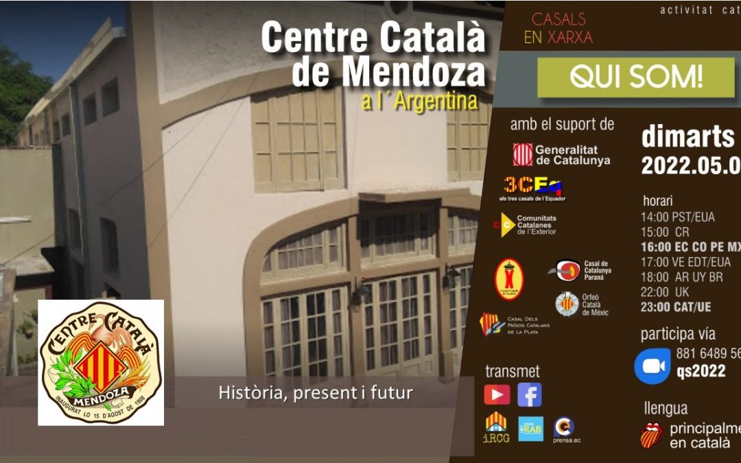 Qui som! Centre Català de Mendoza, passat, present i futur