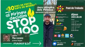 Trobada amb Pau Lozano, de la plataforma STOP JJOO