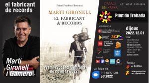Punt de Trobada amb l'escriptor Martí Gironell, recent guanyador del Prudenci Bertrana
