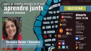 CAP A UN SISTEMA EDUCATIU EN EL QUAL APRENDRE JUNTS - EDUCACIÓ INCLUSICA @ https://us02web.zoom.us/.../601.../WN_zCY90KdGRta34q8jK4_2zg