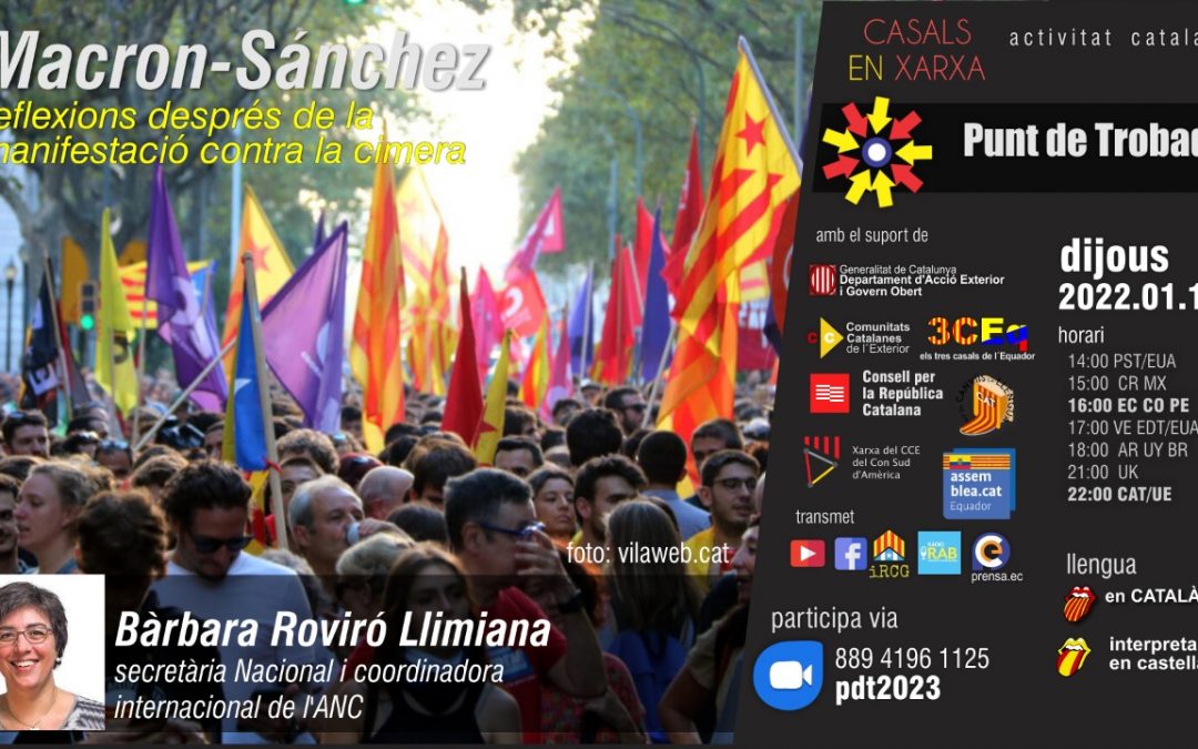 Punt de Trobada | Bàrbara Roviró Llimiana | Macron-Sánchez: reflexions manifestacios en contra