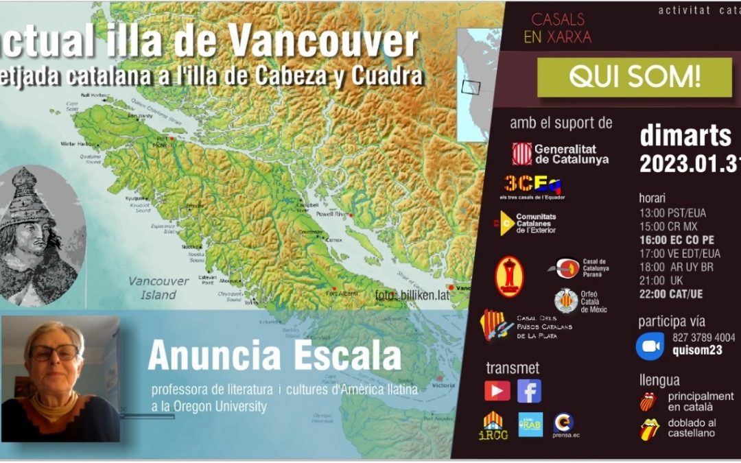 Petjada catalana a l’illa de Cabeza y Cuadra, actual illa de Vancouver