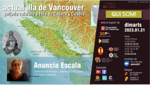 Petjada catalana a l'illa de Cabeza y Cuadra, actual illa de Vancouver