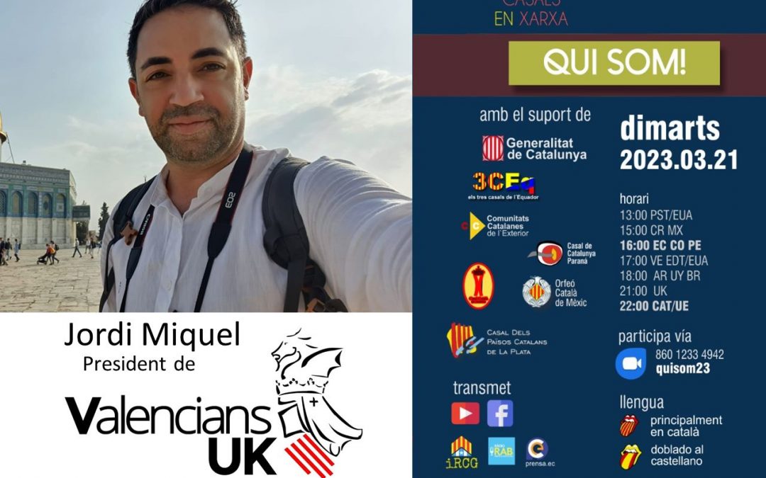 Qui som amb Jordi Miquel, president de Valencians UK