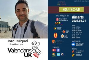 Qui som amb Jordi Miquel, president de Valencians UK