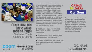 QUI SOM! | Clara Rué Cid, Enric Arias i Helena Pujol | Escola Catalana de Londres