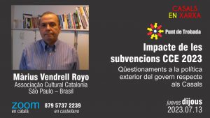 Punt de Trobada | Marius Vendrell | Impacte de les subvencions dels Casals: Qüestionaments