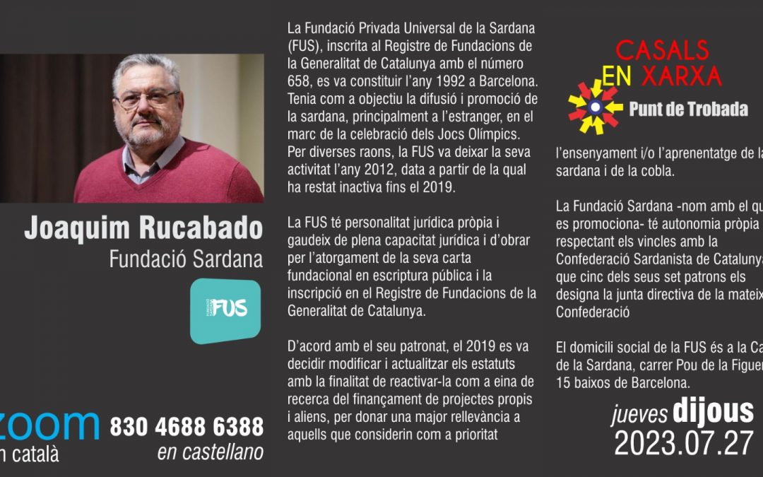 Punt de Trobada | Joaquim Rucabado | La Sardana com a Patrimoni