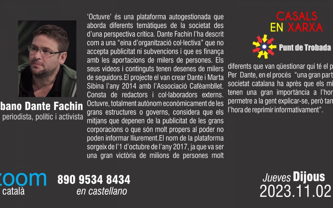 Punt de Trobada: Albano Dante Fachin – Per desmentir allò que diuen: Octuvre