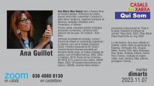 QUI SOM!: Ana Guillot  La riba familiar