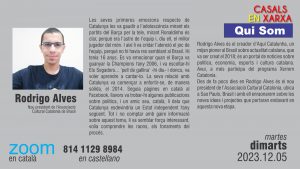QUI SOM!: Rodrigo Álvez - Nova etapa de l'únic Casal del Brasil