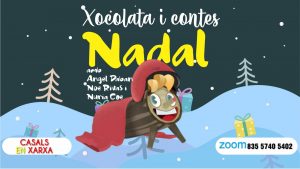 Xocolata i Contes: Nadal amb Àngel Daban, Noè Rivas i Núria Coe
