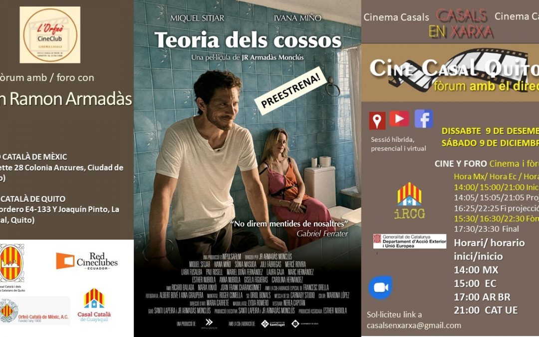 FORO CON EL DIRECTOR: JOAN RAMON ARMADÀS – TEORIA DELS COSSOS
