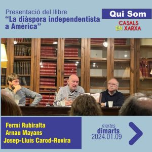 QUI SOM!: Presentació del llibre "La diàspora independentista a Amèrica"