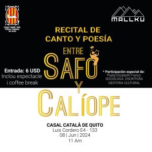 RECITAL DE CANTO I POESIA SAFO Y CALIOPE