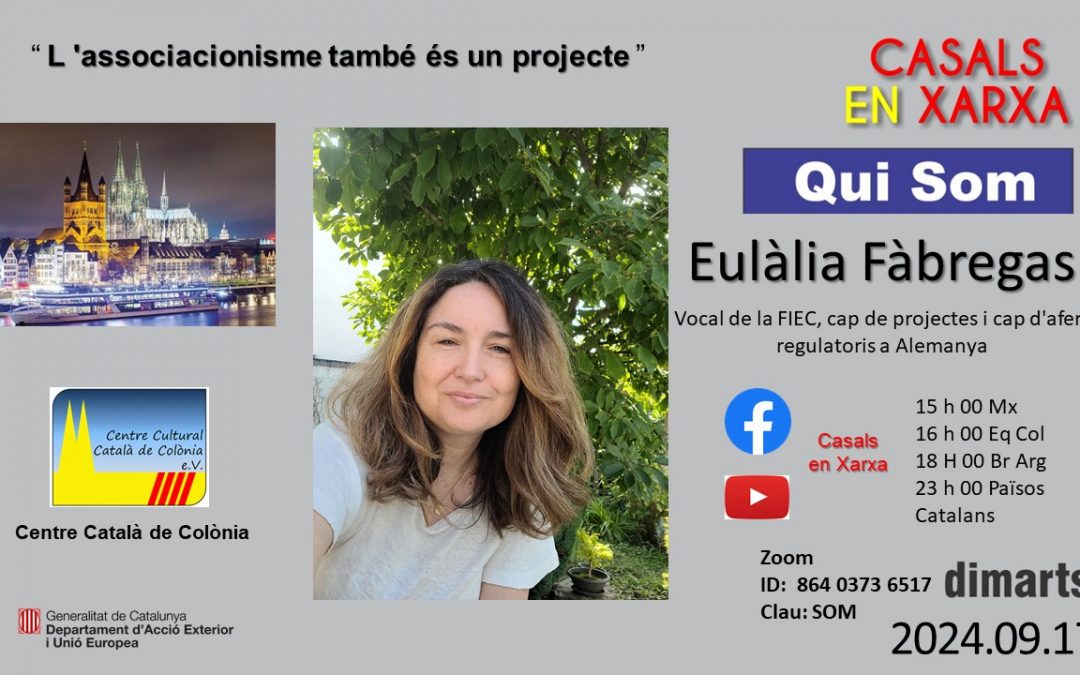 QUI SOM: EULÀLIA FÀBREGAS -VOCAL DE LA FIEC