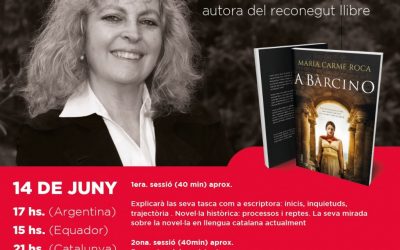 Diumenge 14 de juny, 15:00: XERRADA AMB MARIA CARME ROCA